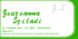 zsuzsanna sziladi business card